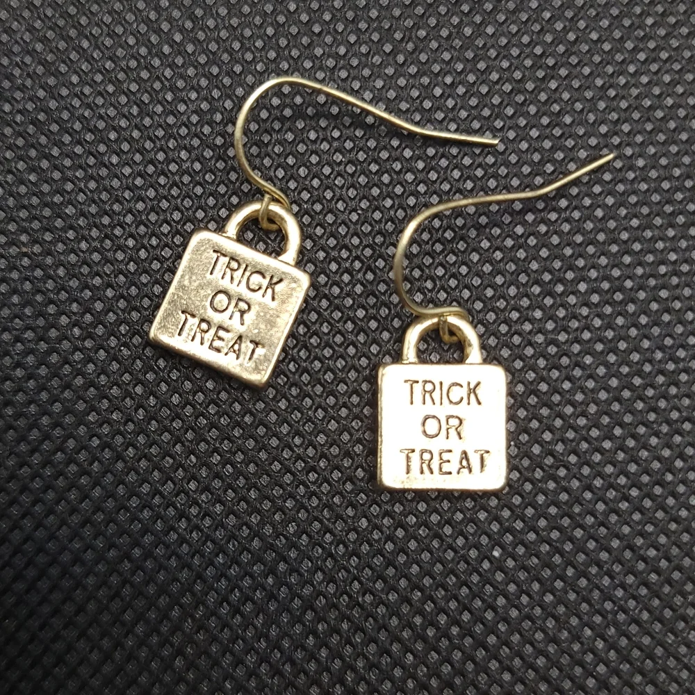 Trick or Treat Bag Halloween Earrings